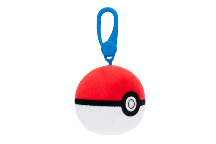 Pokemon Clipon Plush - Poke Ball