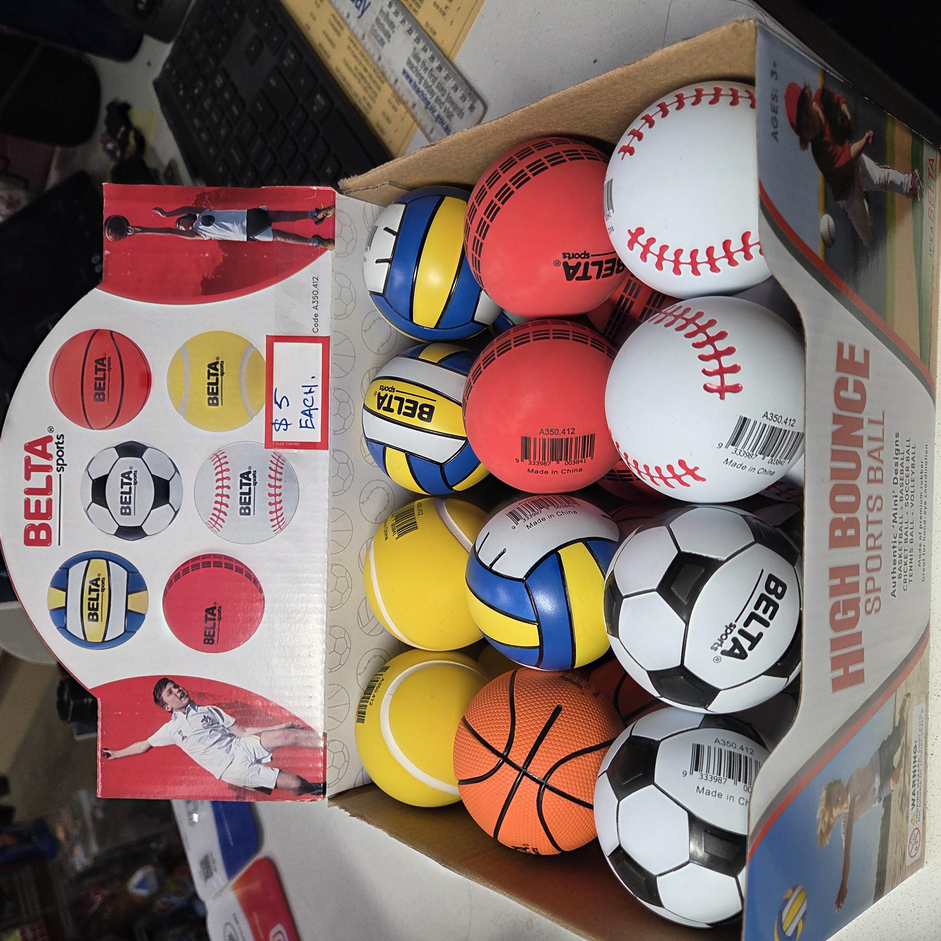 Sports Ball Textured Hi Bounce assorted - Belta