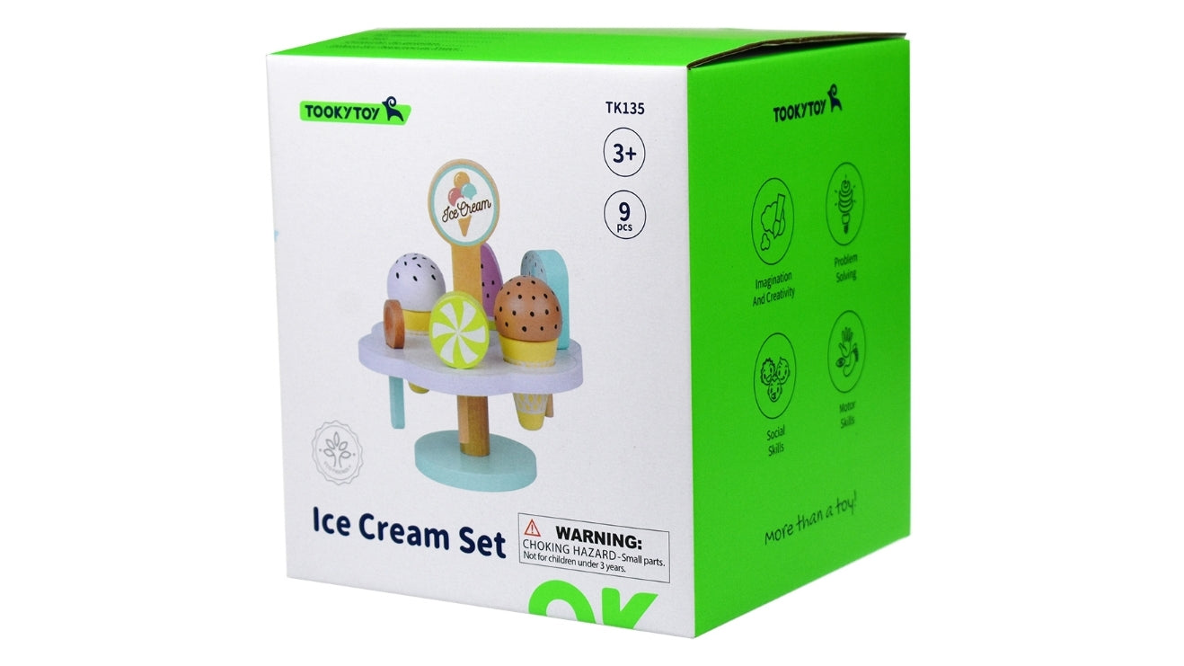 Wooden Ice Cream Set