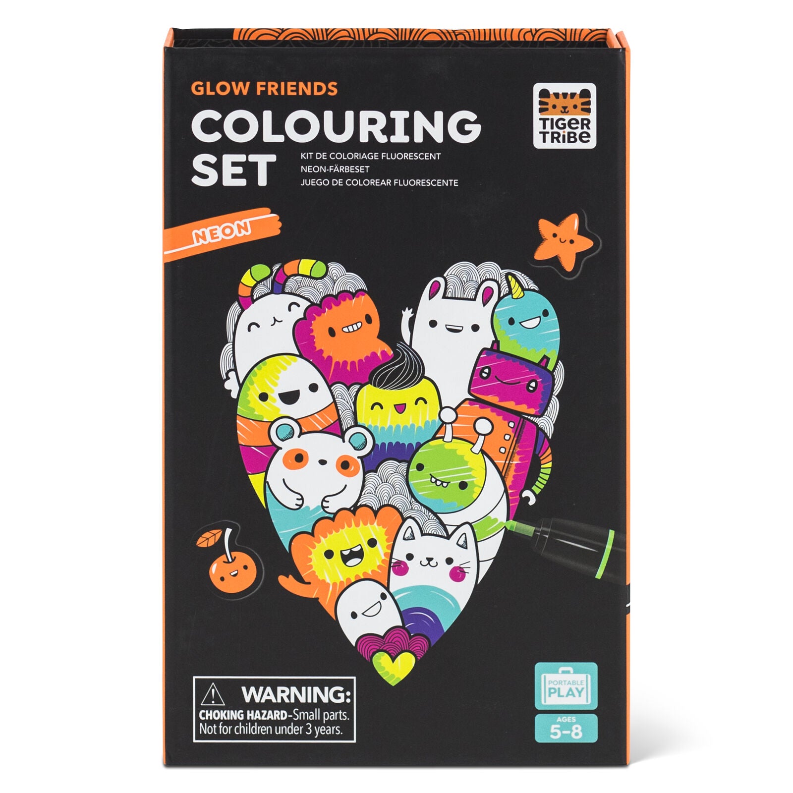 Glow Friends NEON Colouring Set