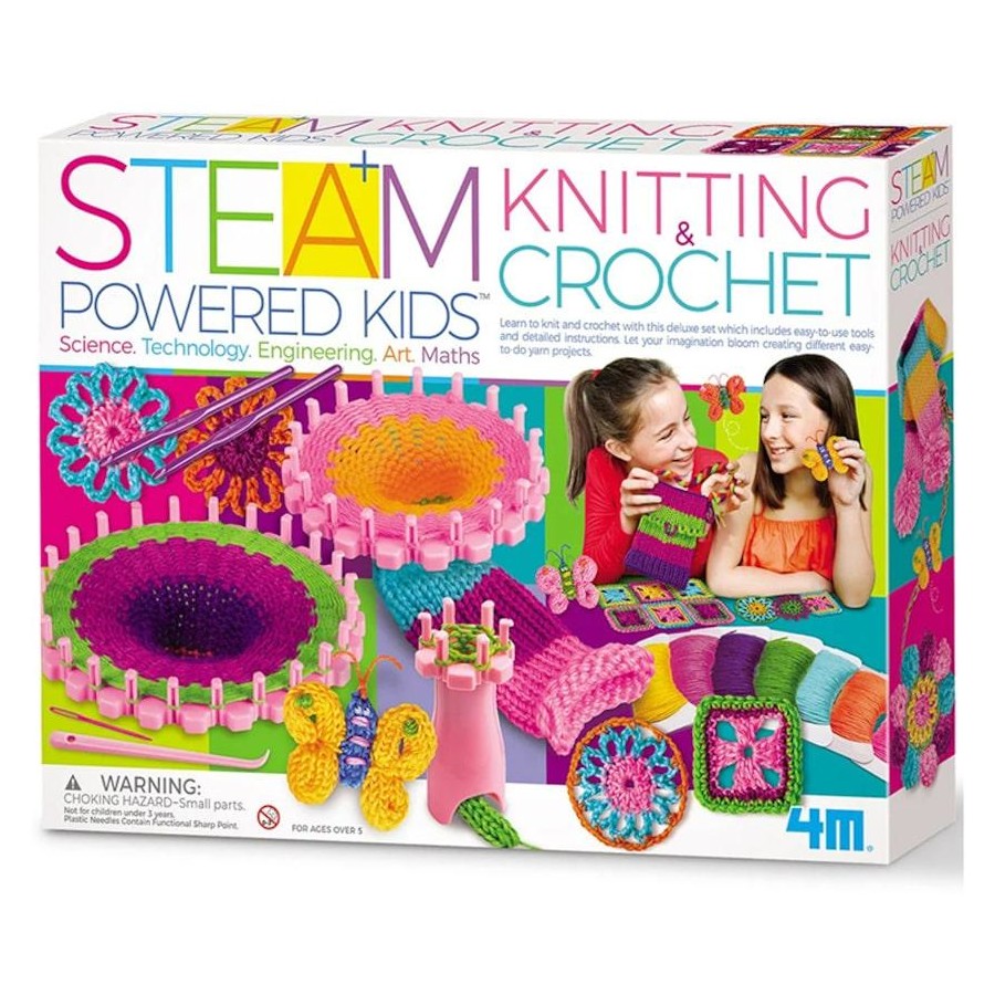 Knitting & Crochet STEAM Powered Kids - 4M