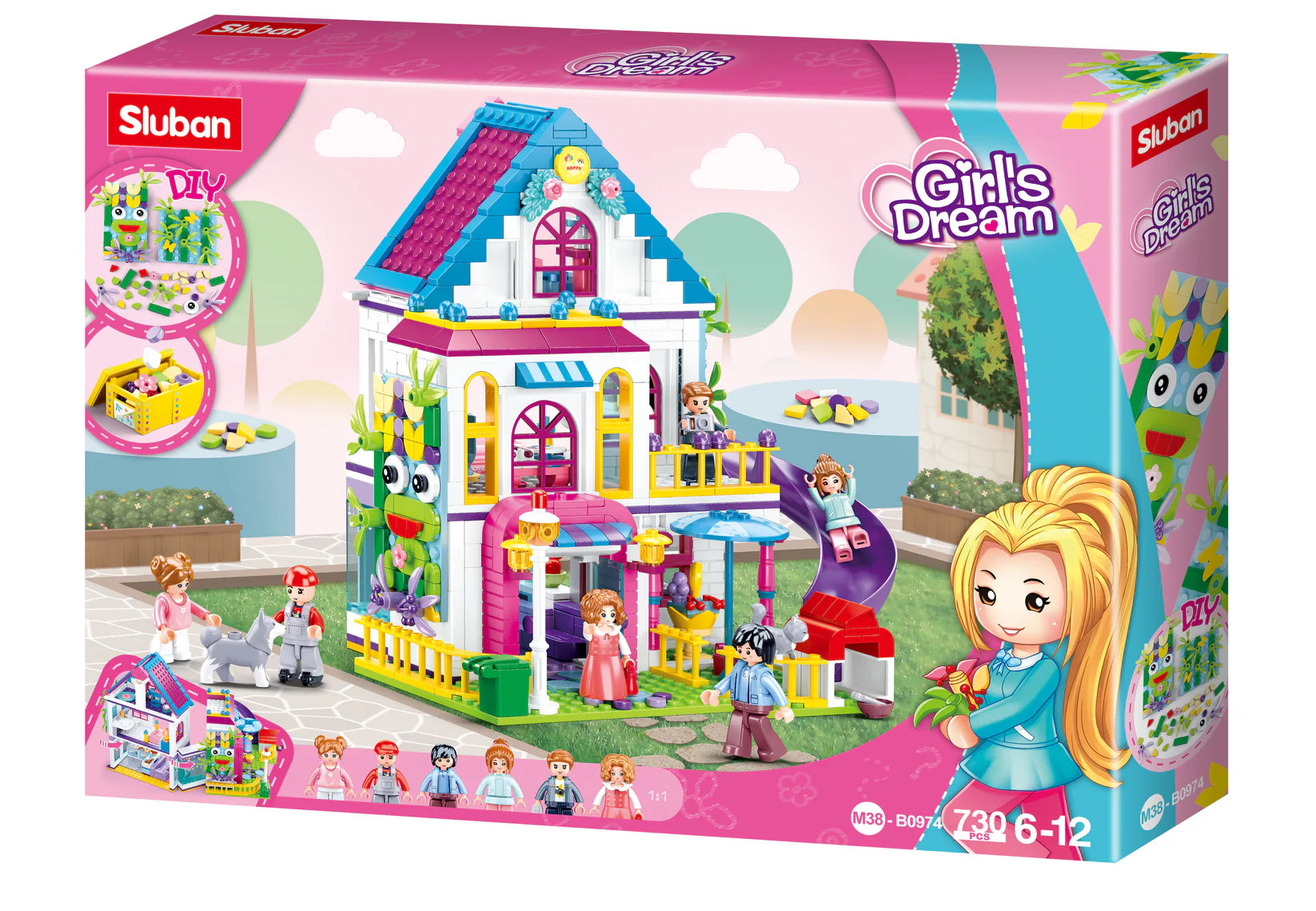 Girls Dream Doll House 730pcs