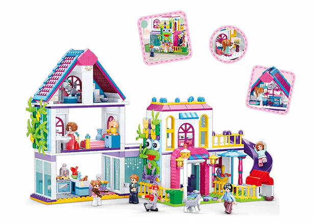 Girls Dream Doll House 730pcs