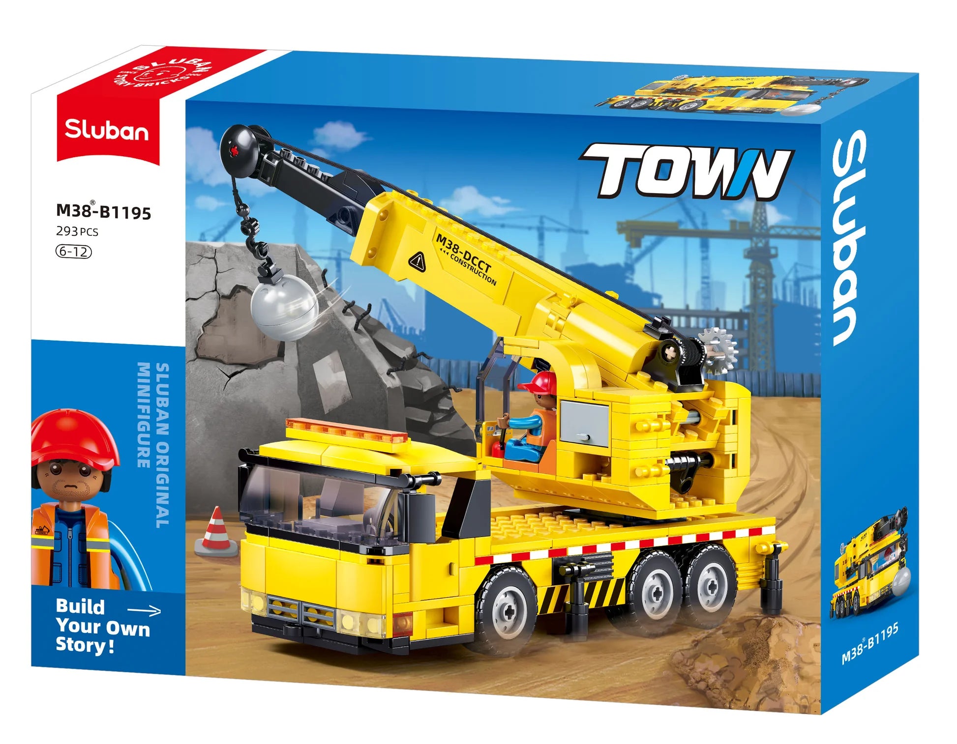 Sluban - Town Crane With Wrecking Ball