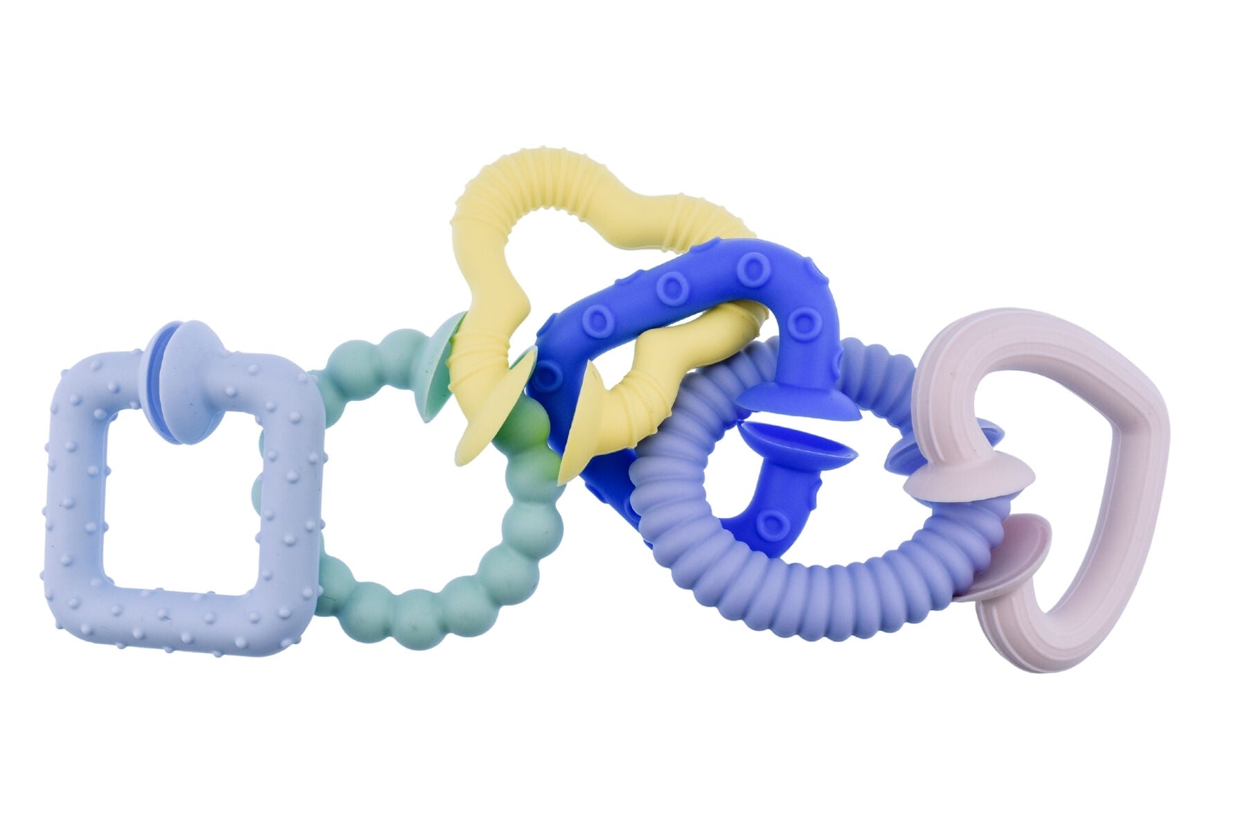 6 Piece Silicone Snap & Learn Sensory Teethers - Koala Dream