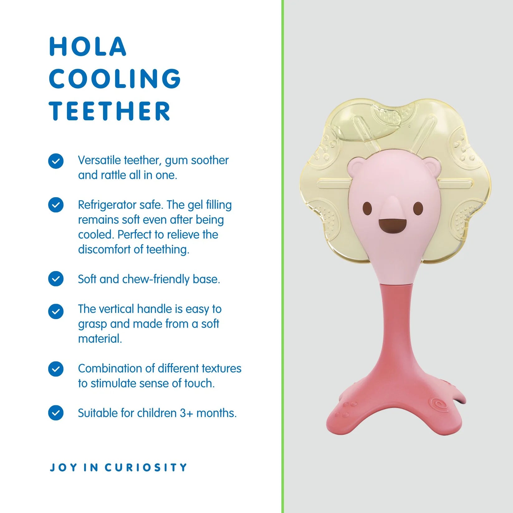 Hola - Cooling Teether - Pink