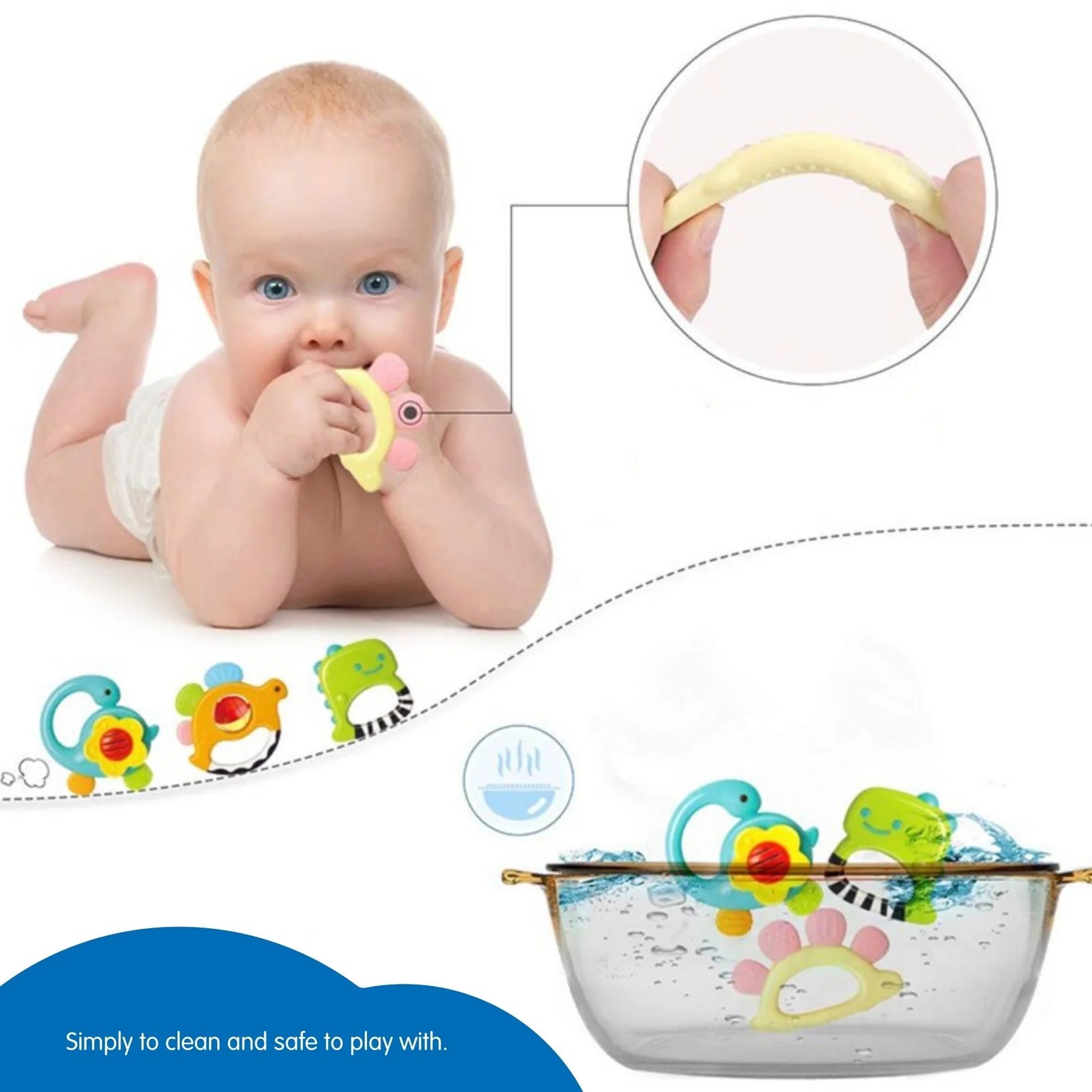 Dinosaur Rattles - Hola