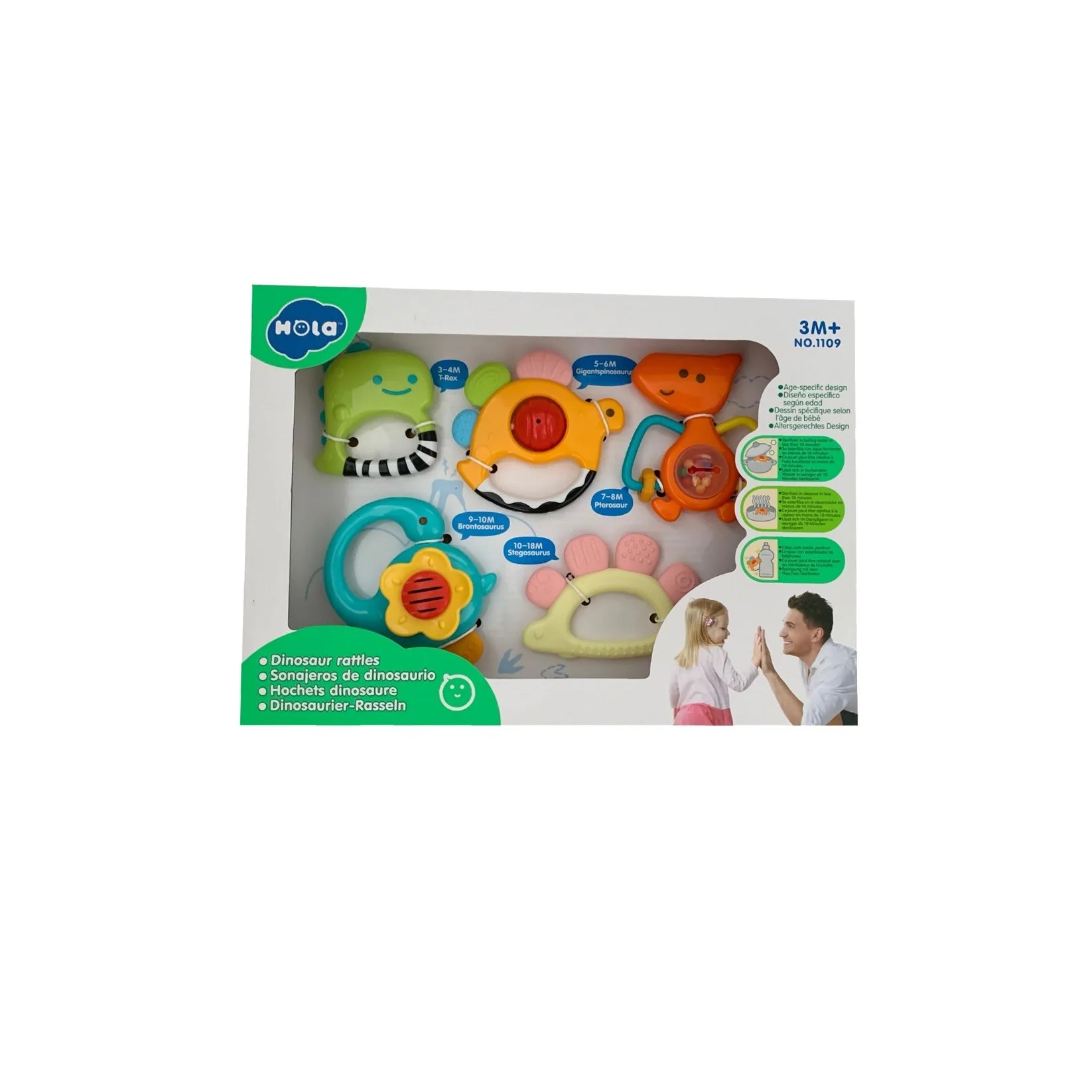 Dinosaur Rattles - Hola