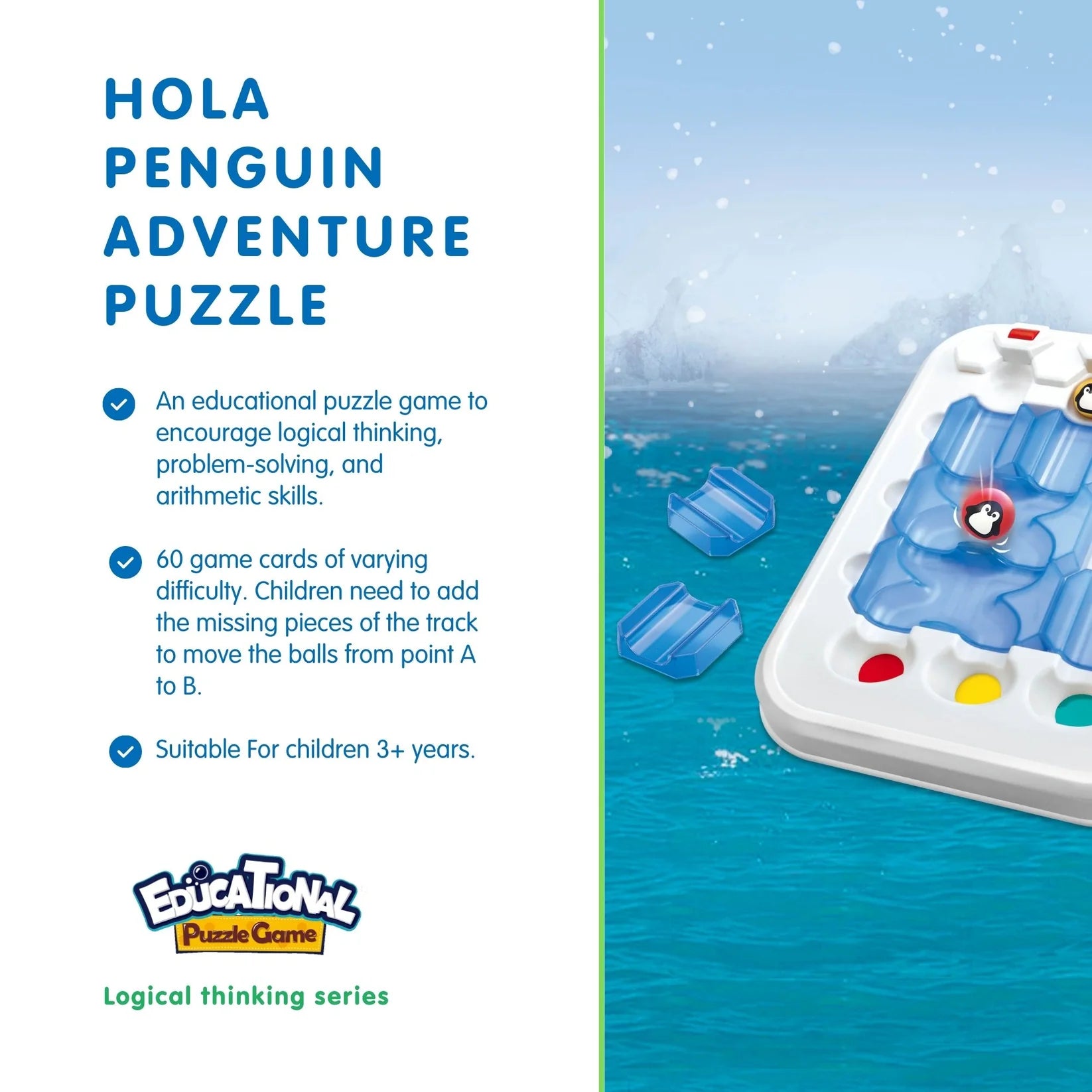 Penguin Adventure Puzzle Game - Hola
