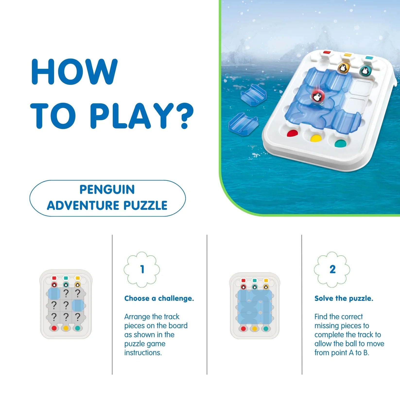 Penguin Adventure Puzzle Game - Hola