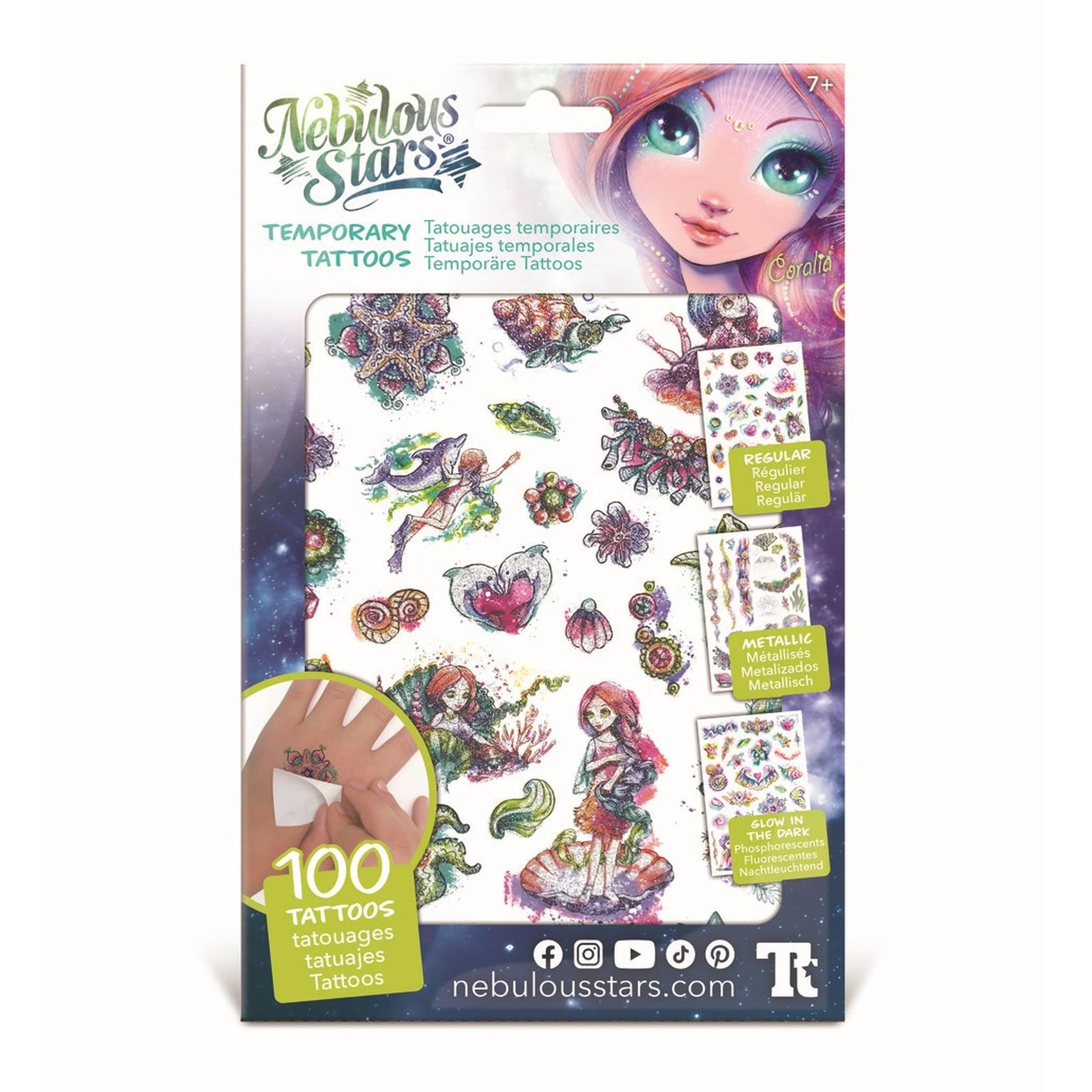 Nebulous Stars Temporary Tattoos