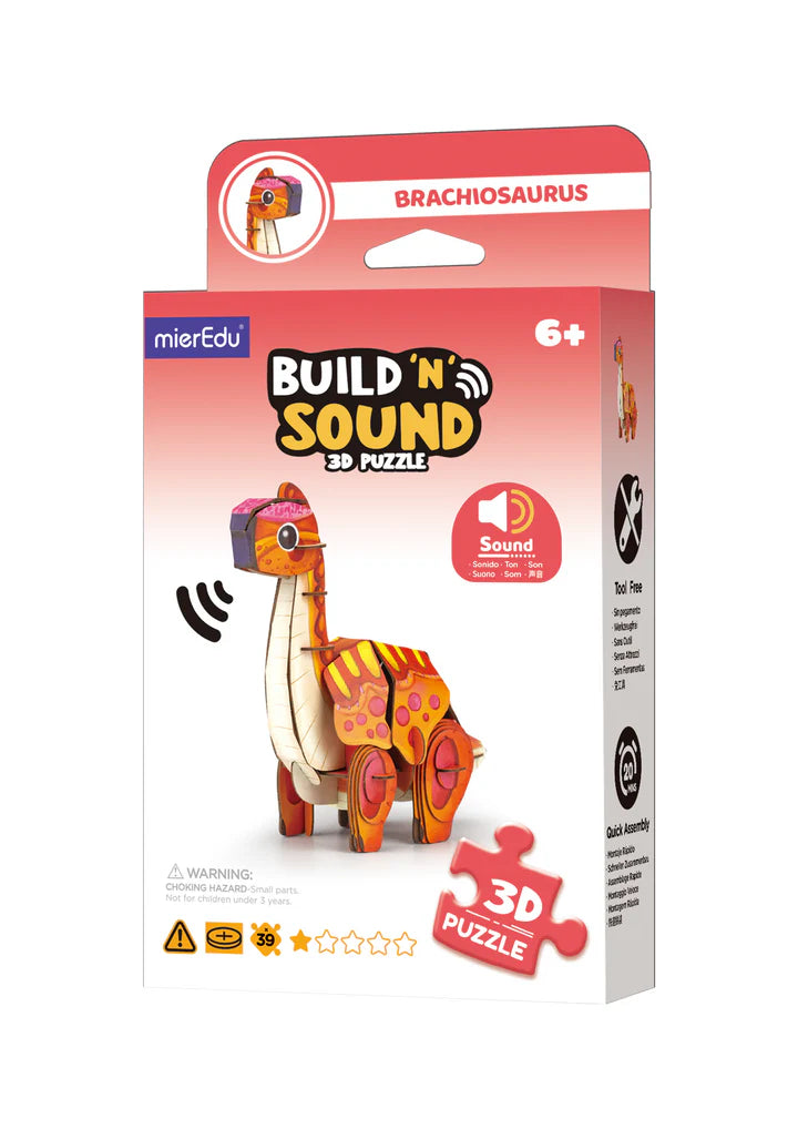 'build N Sound' 3d Puzzle - Brachiosaurus