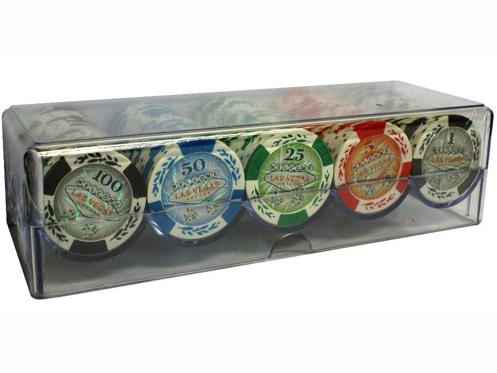 Poker Chips 11.5gm in a tray 100pcs