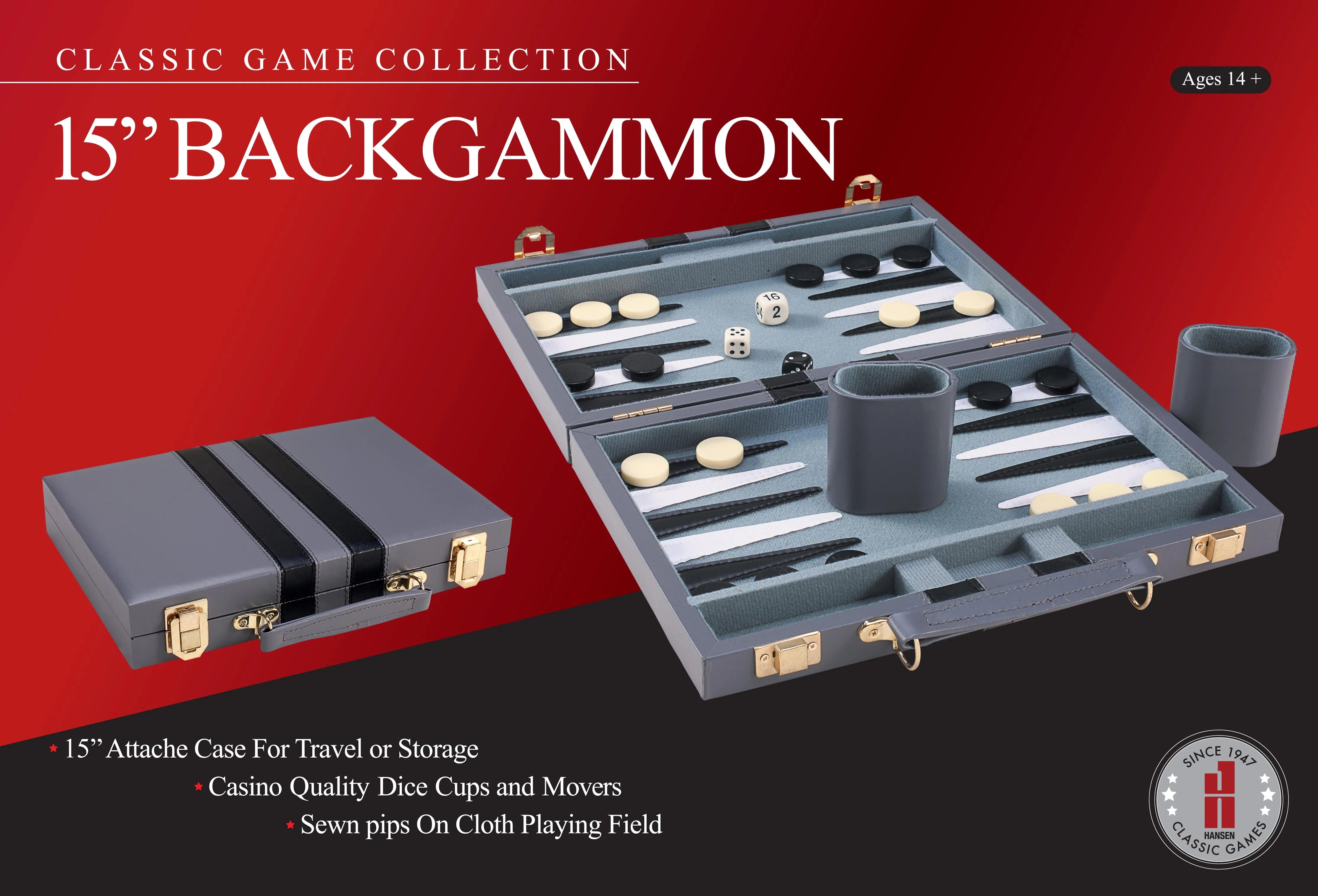 Backgammon 15" - Classic game collection