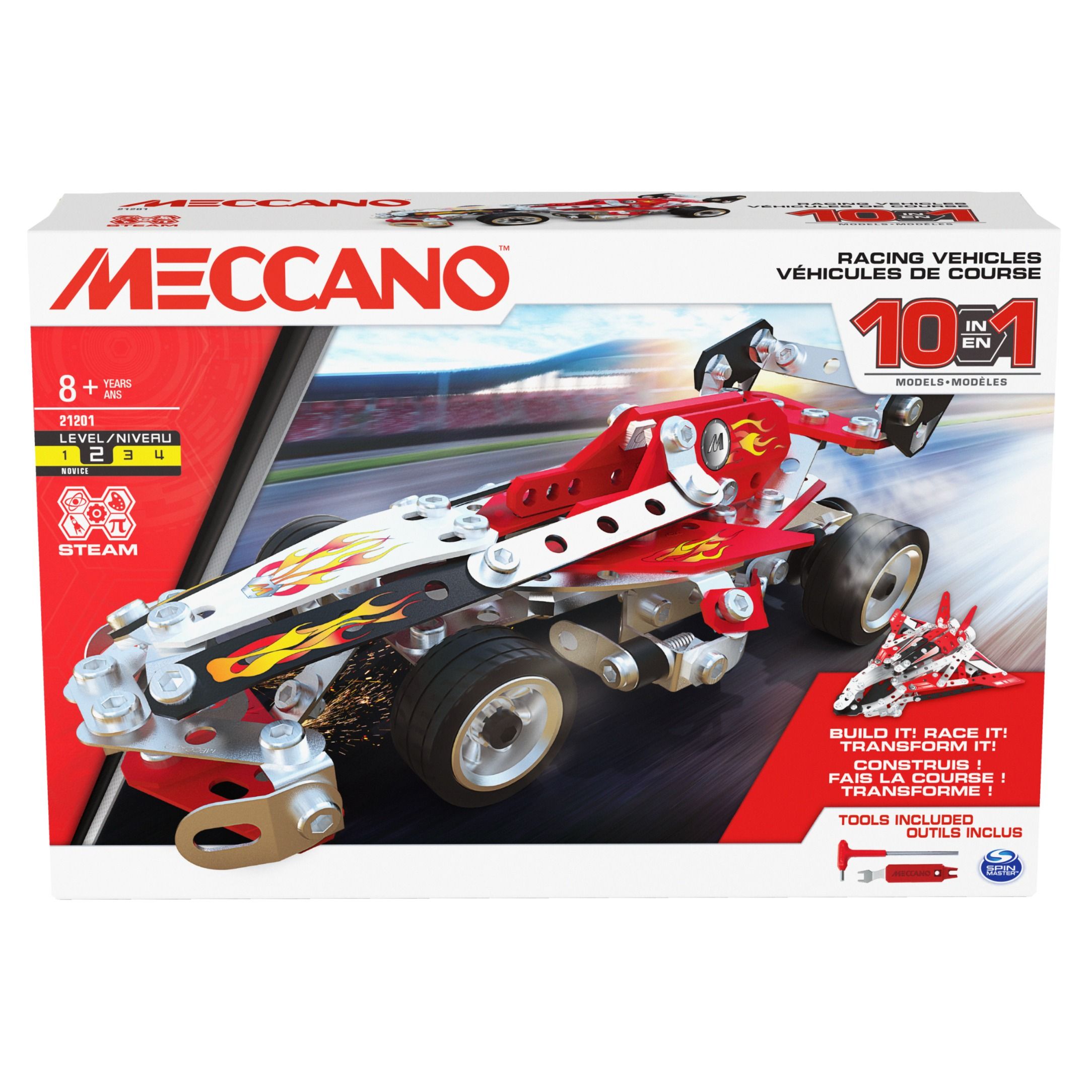 MECCANO Racing Vehicles 10 into 1