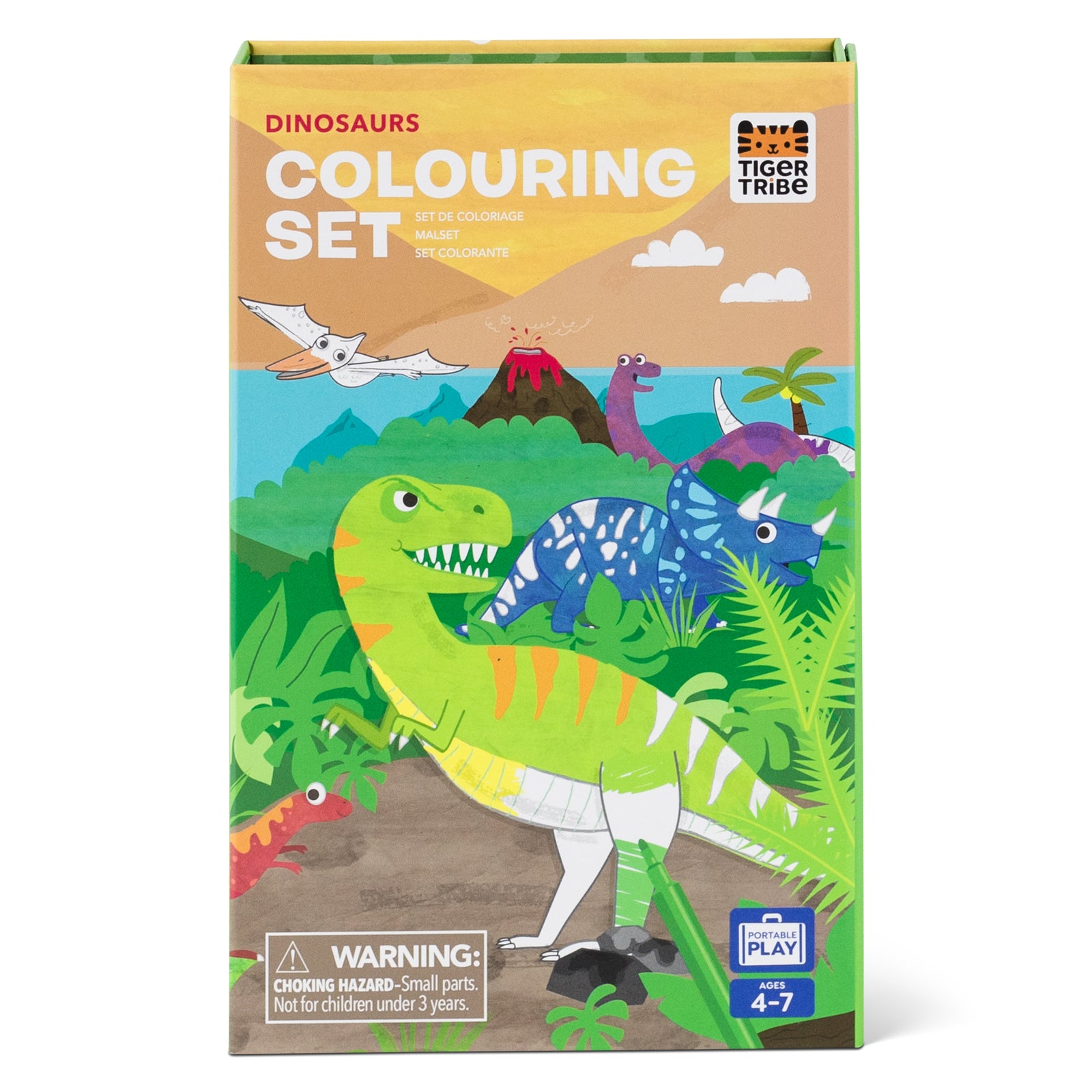 Colouring Set Dinosaurs - Tiger Tribe