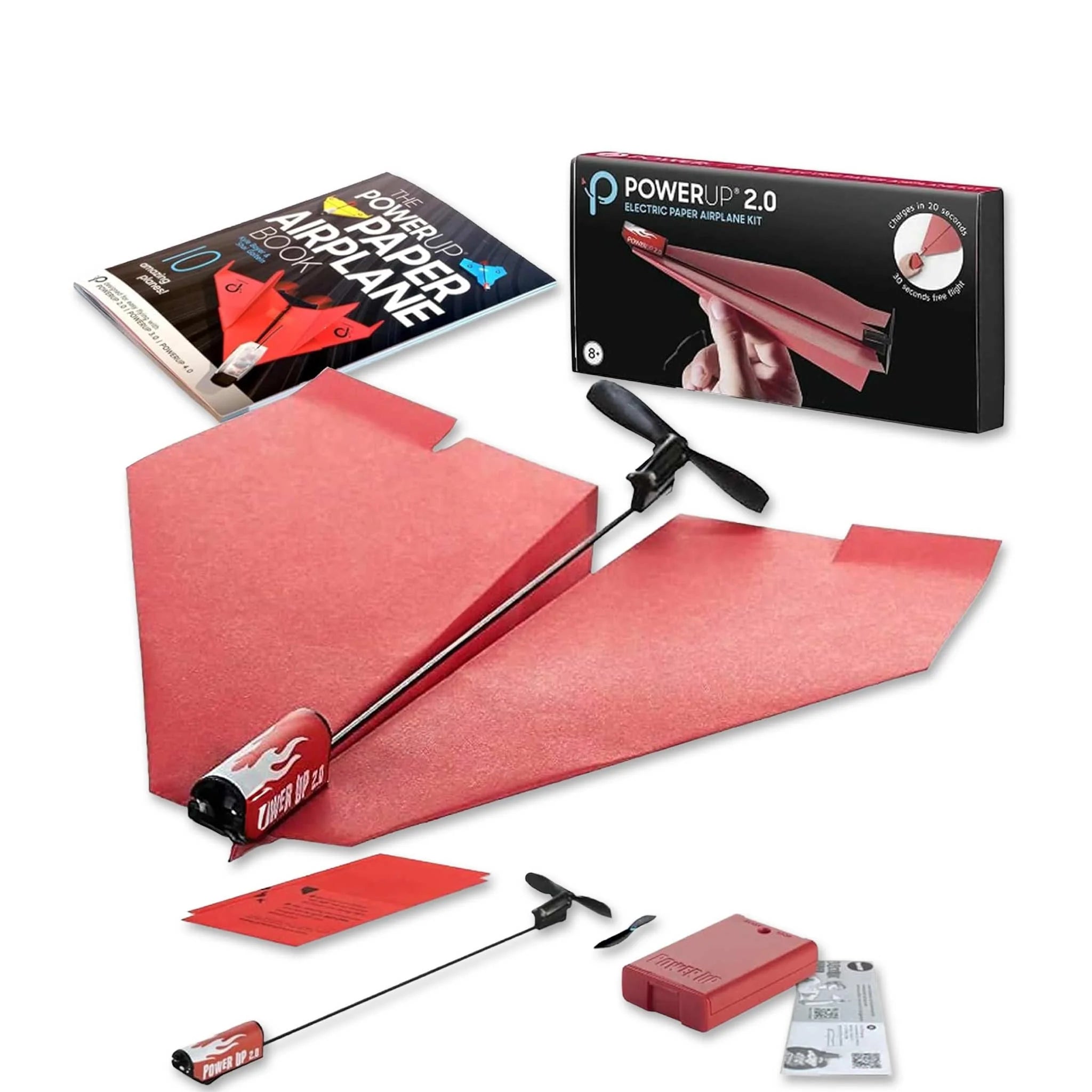Power UP 2.0 Red Paper Plane - Heebie Jeebies