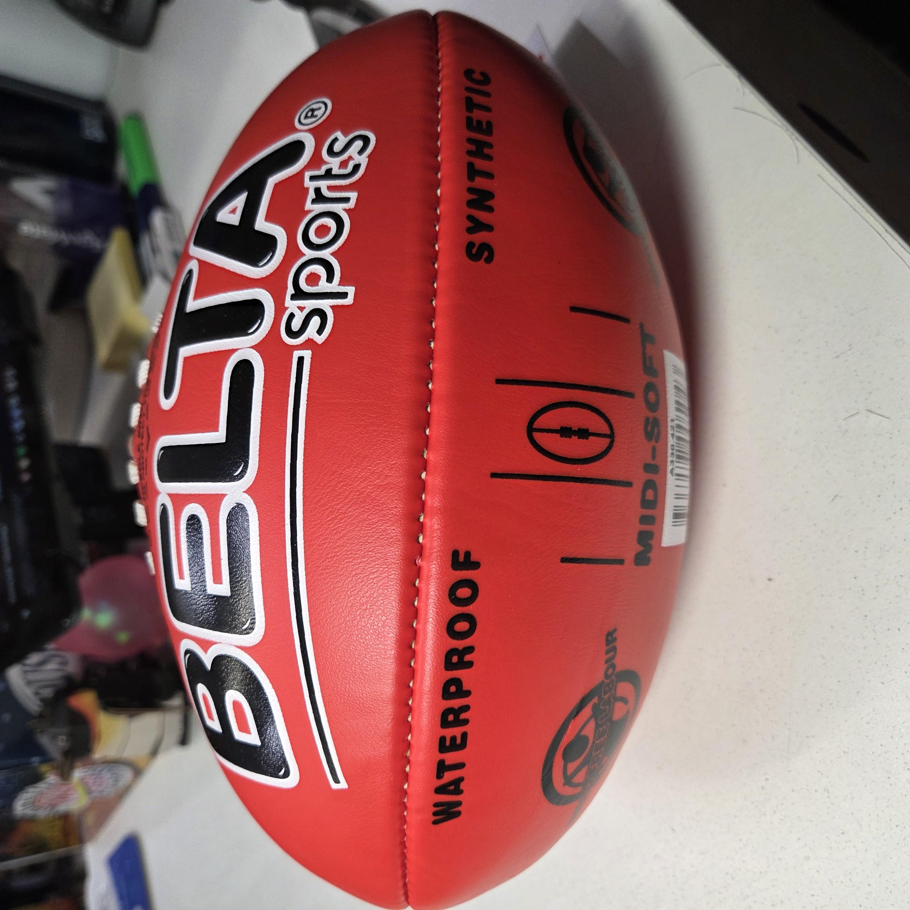 Footy AFL PVC Soft Touch Midi Red - Belta