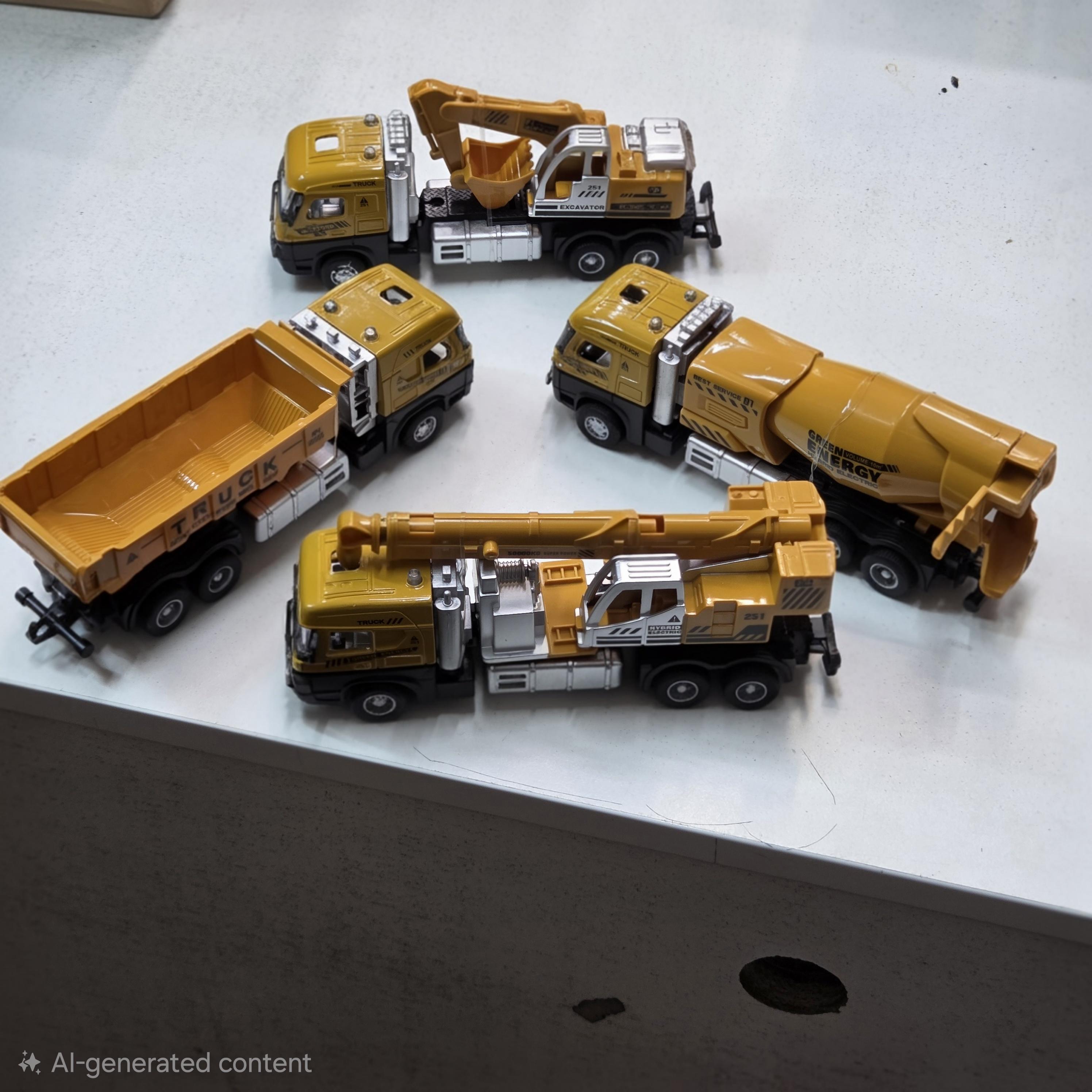 7" 1:60 Die Cast Construction Vehicle asstd varieties - Auslink