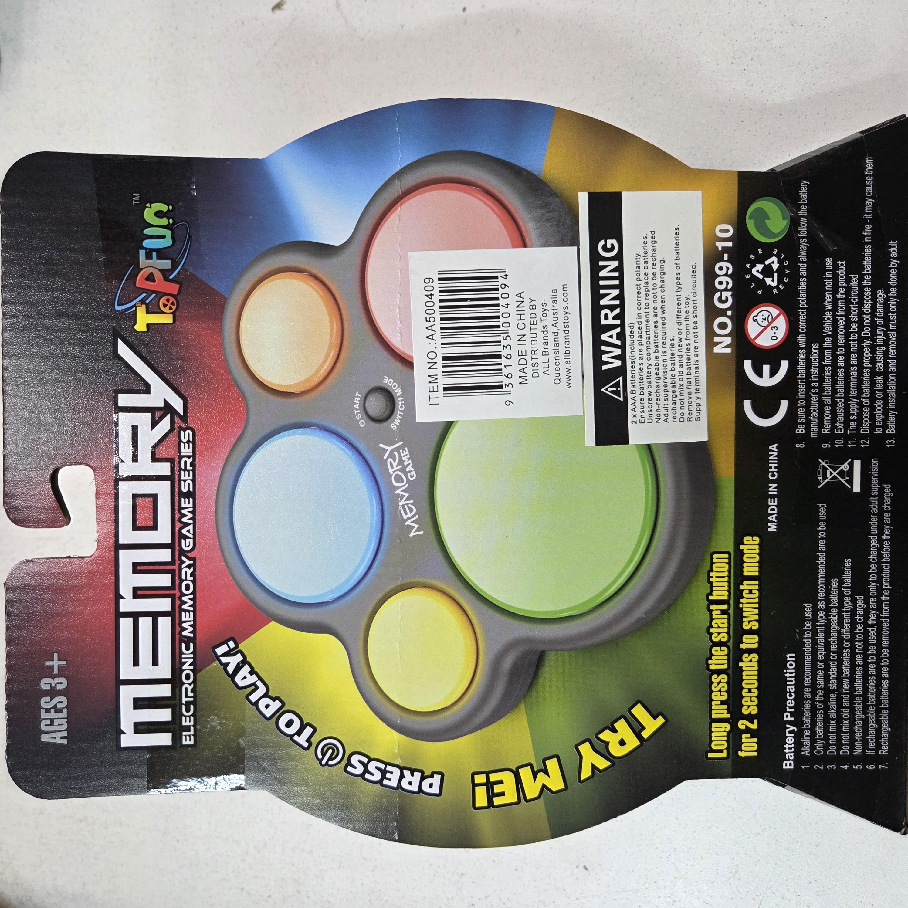 Memory Electronic Memory Game - Top Fun