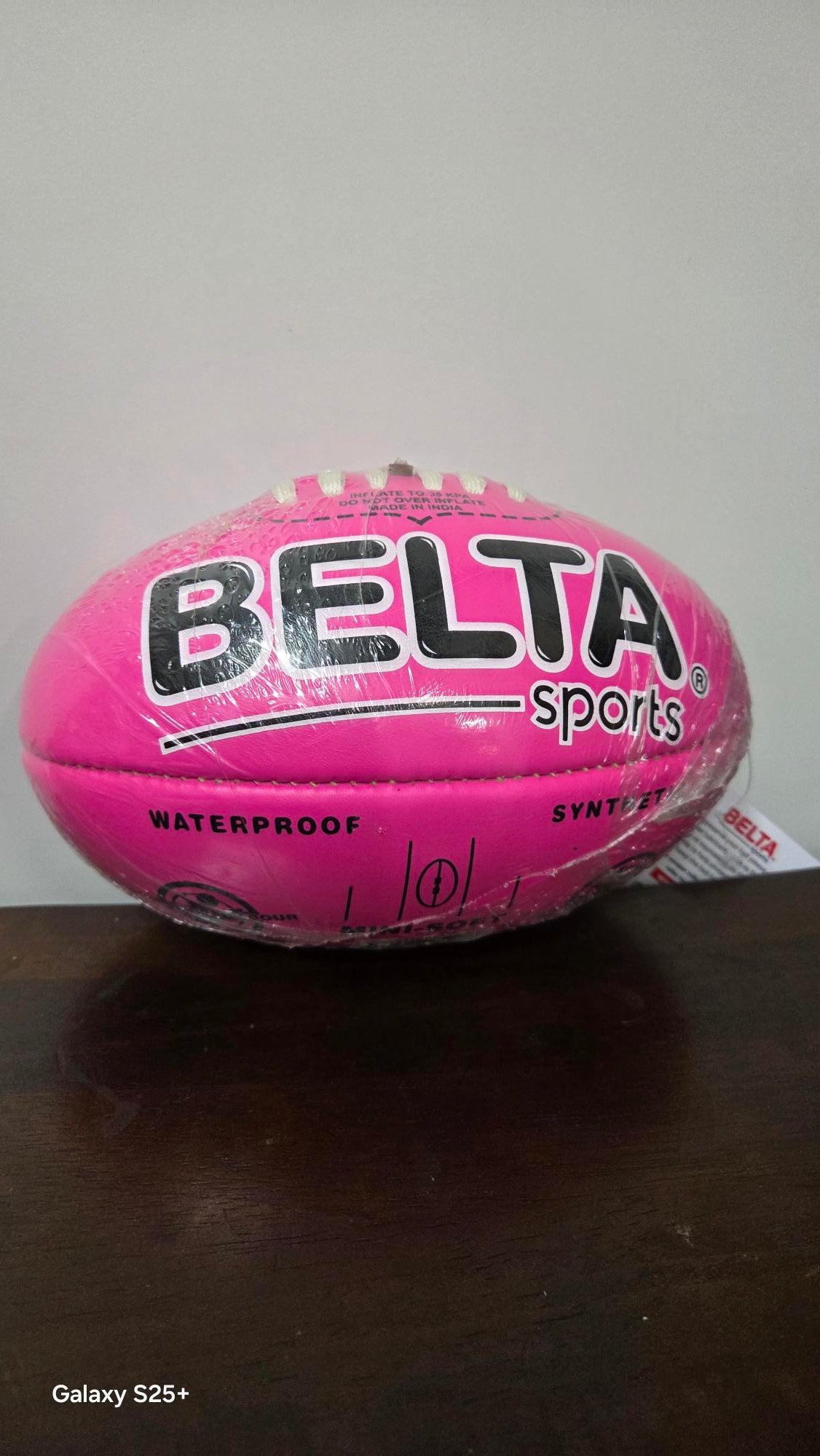 Footy AFL PVC Soft Touch Mini Pink - Belta