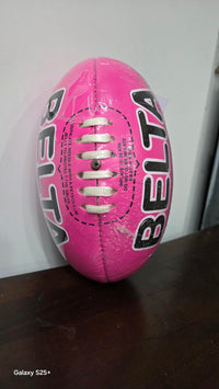 Footy AFL PVC Soft Touch Mini Pink - Belta