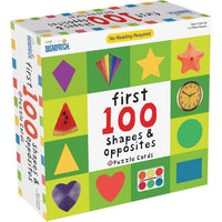 First 100 Shapes & Opposites Puzzle Cards Briapatch - Jedko Games