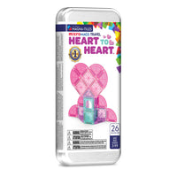 MAGNA-TILES microMAGS Heart To Heart Travel Set 26 Piece Set - Johnco