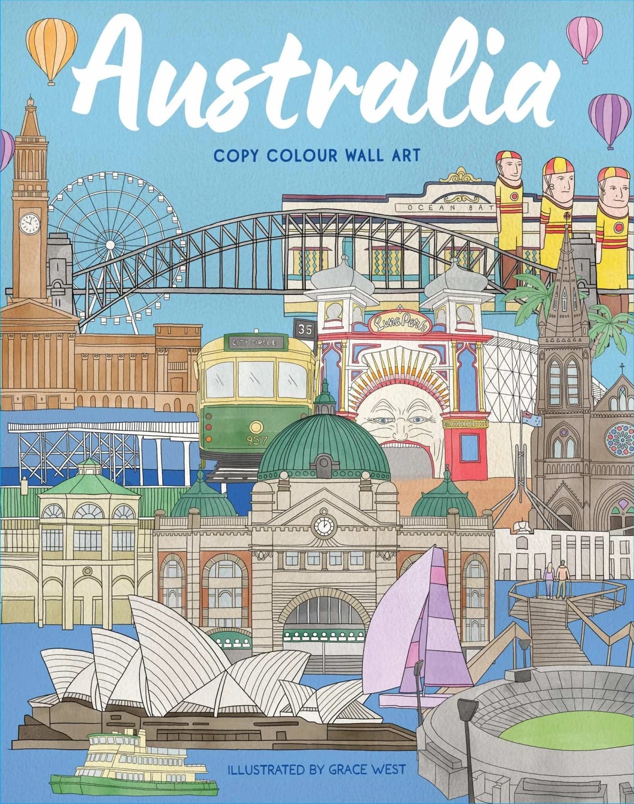 Australia Copy Colour Wall Art