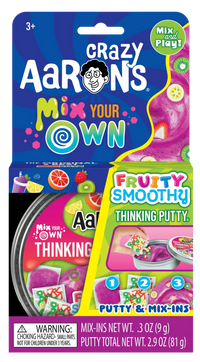 Crazy Aarons Thinking Putty 4inch tin Fruity Smoothy - Jazwares