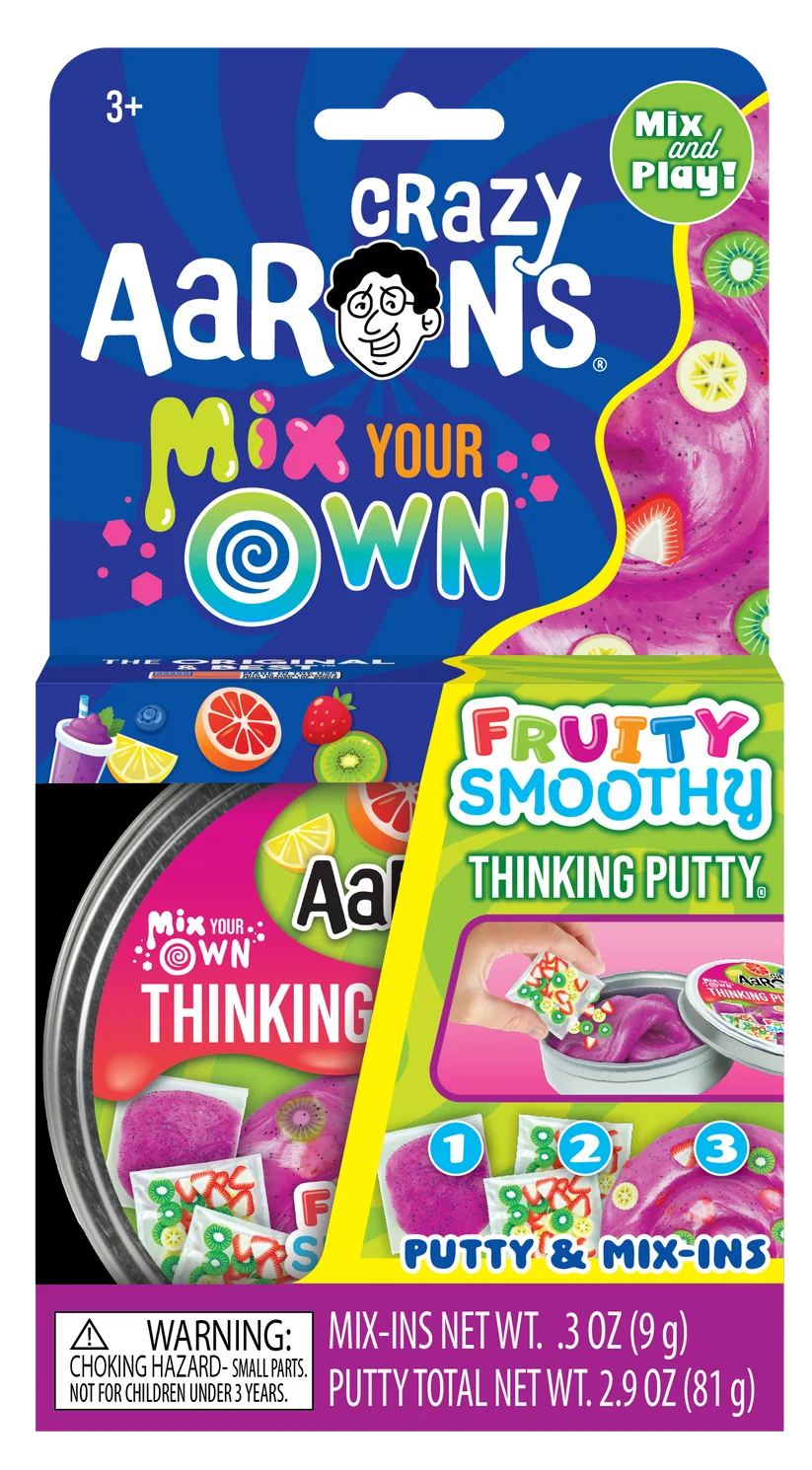 Crazy Aarons Thinking Putty 4inch tin Fruity Smoothy - Jazwares