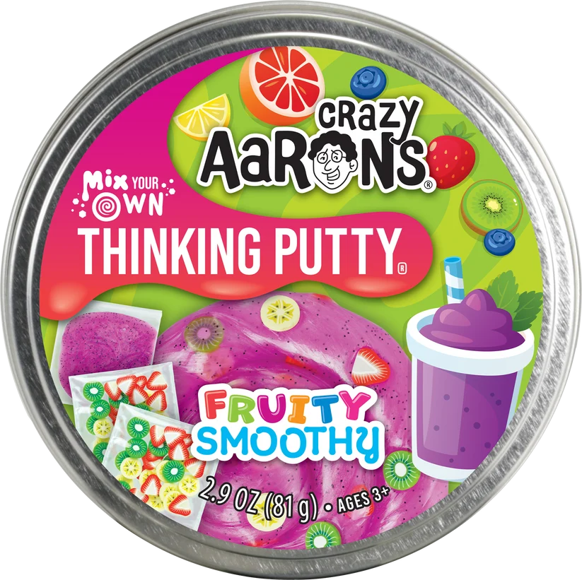 Crazy Aarons Thinking Putty 4inch tin Fruity Smoothy - Jazwares