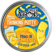 Crazy Aarons Thinking Putty 4 inch tin Mac N Cheese - Jazwares