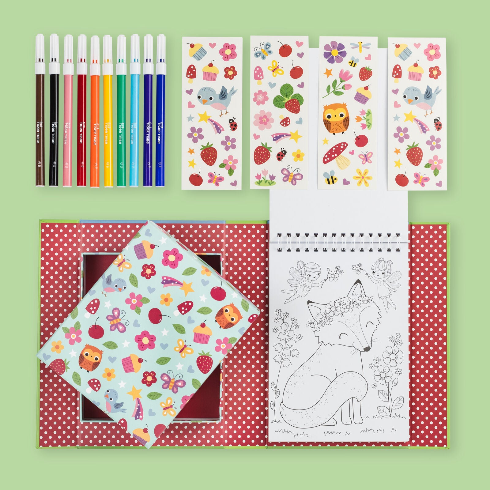Colouring Set Forest Fairies - Tiger Tribe