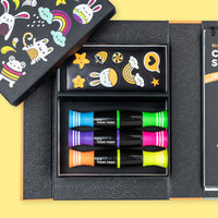 Glow Friends NEON Colouring Set