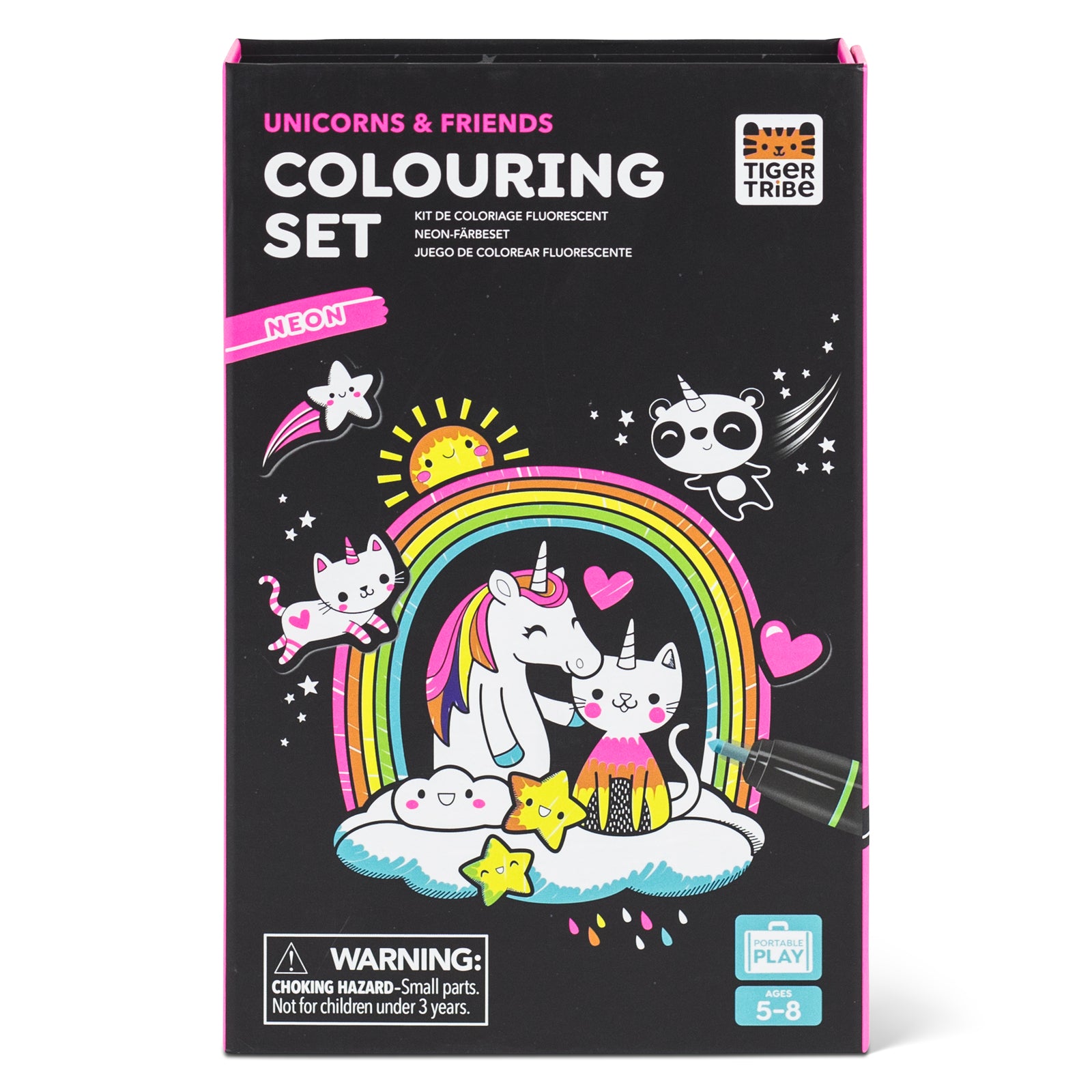 Unicorns & Friends NEON Colouring Set - Tiger Tribe