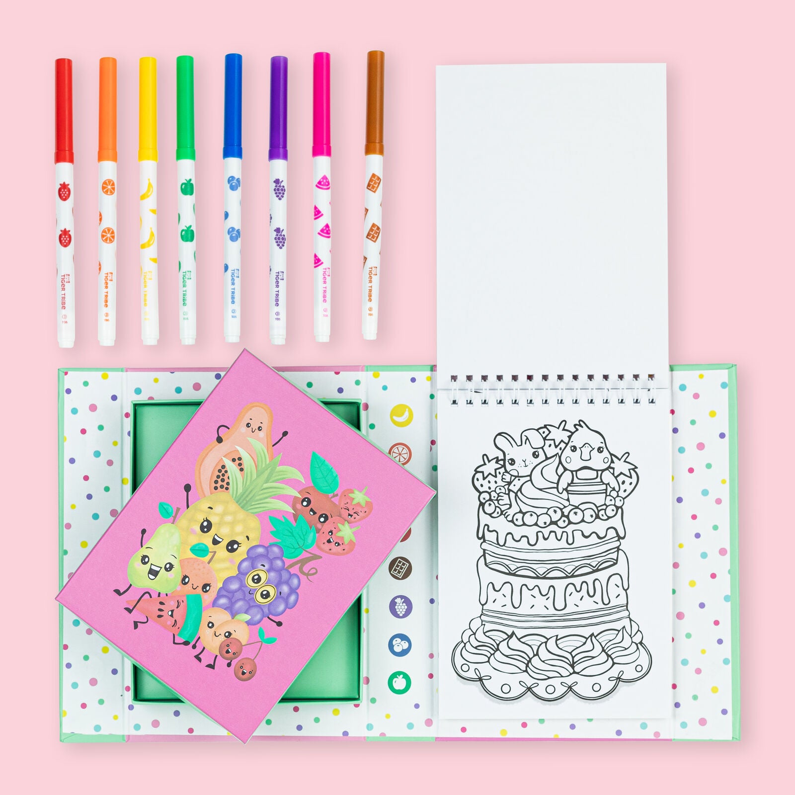 Scented Colouring Set Fruity Cutie - Tiger Tribe