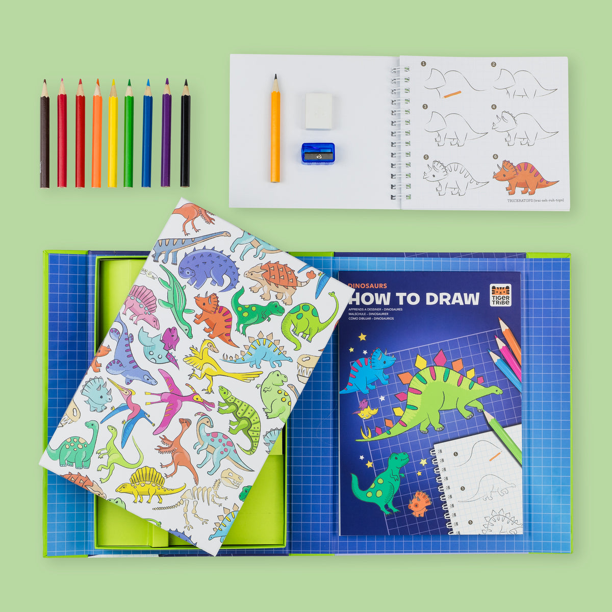 How to draw Dinosaurs - Tiger Tribe