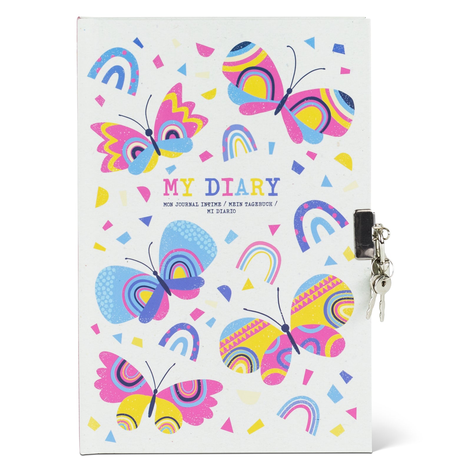 Lockable Diary Butterflies - Tiger Tribe