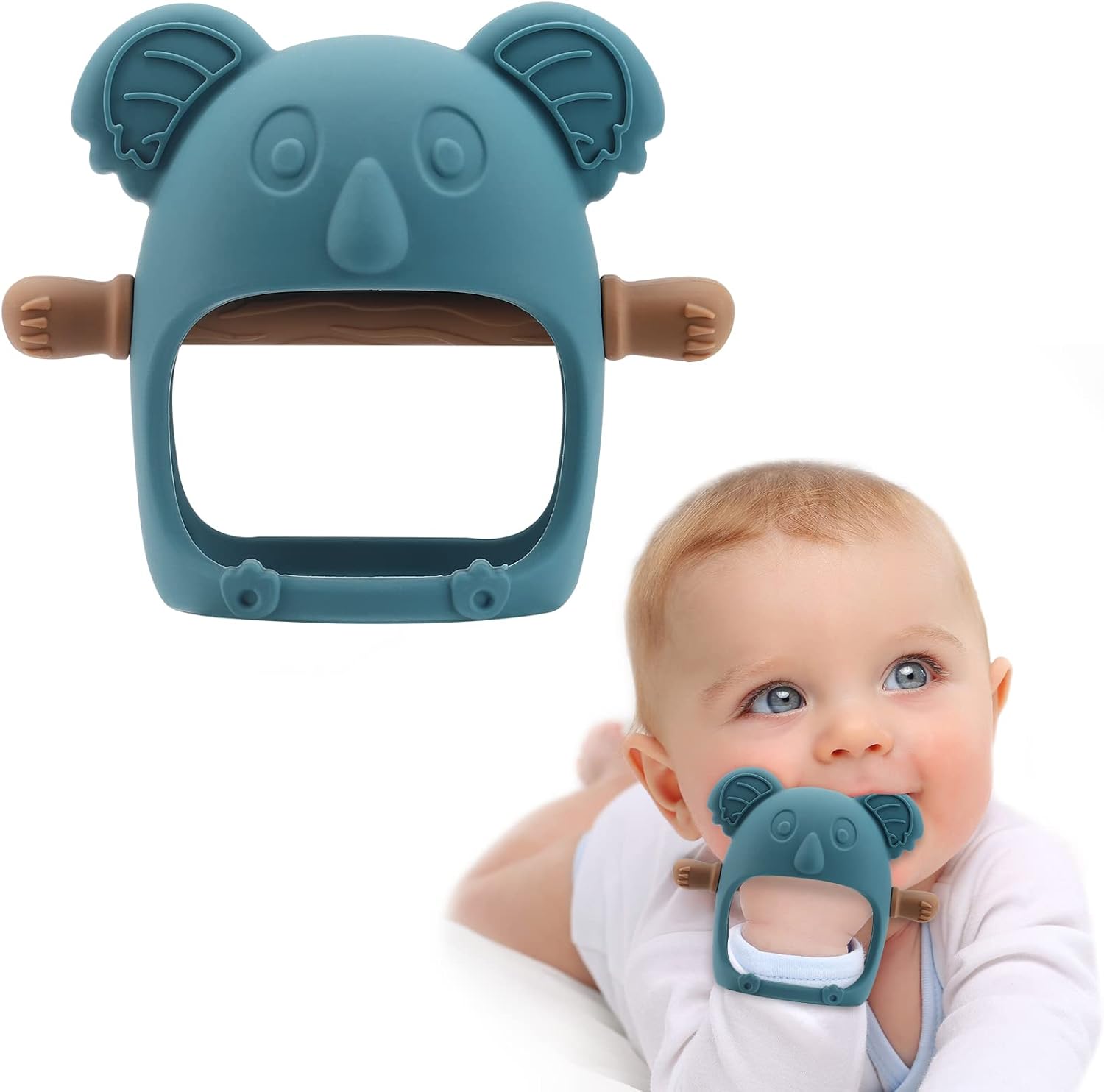 Silicone Splash Teether – Blue (Koala Dream)