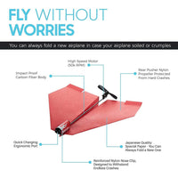 Power UP 2.0 Red Paper Plane - Heebie Jeebies