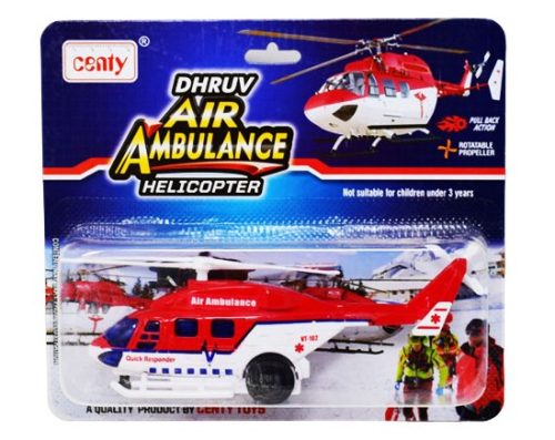 Helicopter Air Ambulance Pull Back action - Belta Brands