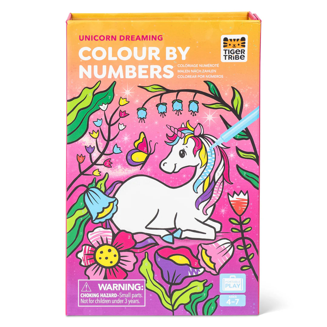 Colour by Numbers 'Unicorn Dreaming' - Tiger Tribe