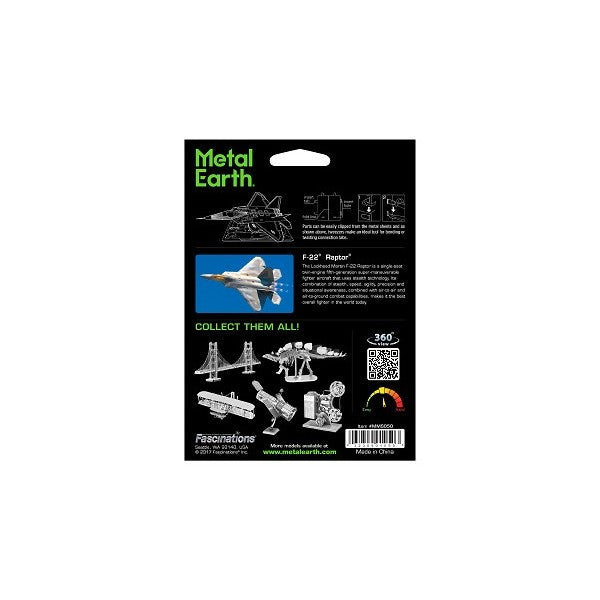 Metal Earth F-22 RAPTOR Steel Model Kit