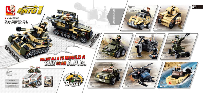 ARMY 8 into 1 Model Range - Sluban