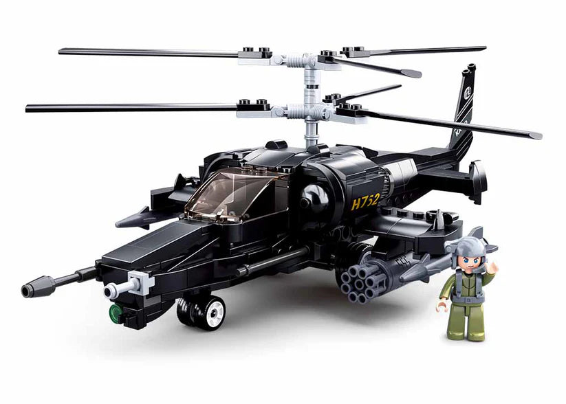 Model Bricks KA-50 Black Shark Helicopter 330pcs - Sluban