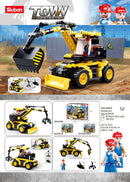 Sluban Town Construction Series Excavator/lifter 196pcs - Belta Brands