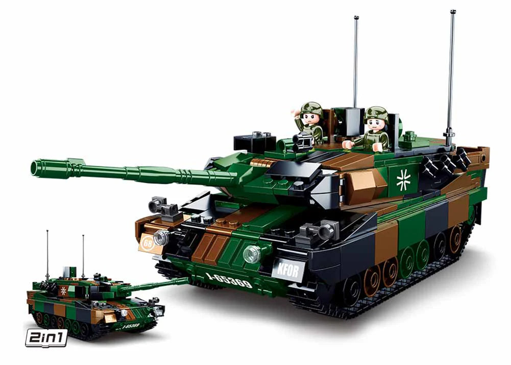 MB Tank Leopard 2A5 Main Battle Tank 766pcs - Sluban