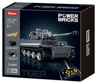 Powerbricks - RC Panzerkampfwagen TIGER Tank 814pcs Sluban - Belta Brands
