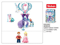 Girls Dream Fairy Tales Of Winter Forest Magic Tower - Sluban